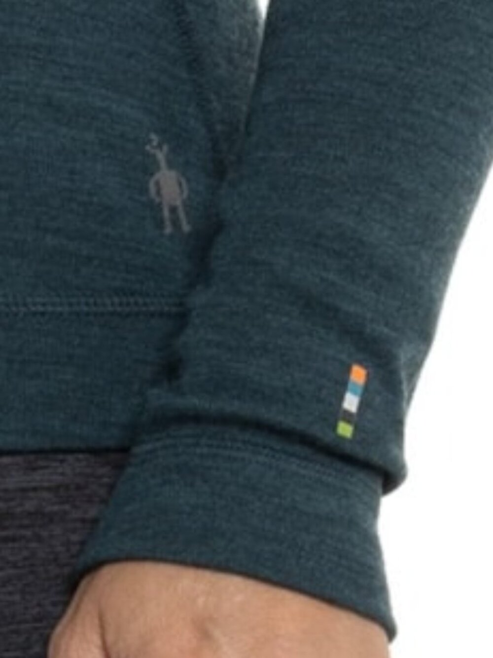 NEW SmartWool Classic Thermal Base Layer Top 100% Merino Wool Zip Neck 4S2 268 - Picture 3 of 5